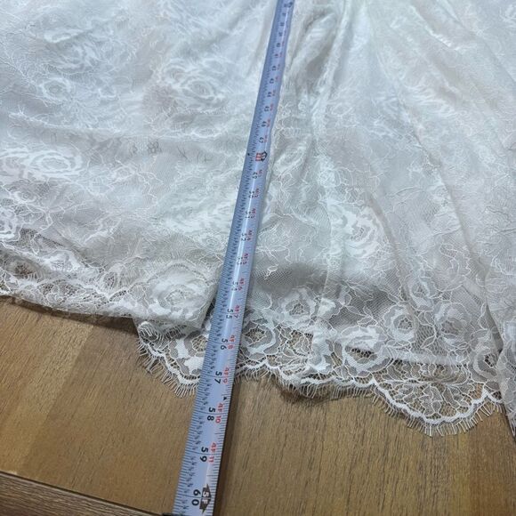 For Love And Lemons White Lace Wedding Dress - Picture 14 of 15